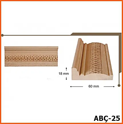 ABÇ-25 Ayons Baskılı Çıta - Bartın - Ege Ahşap Torna