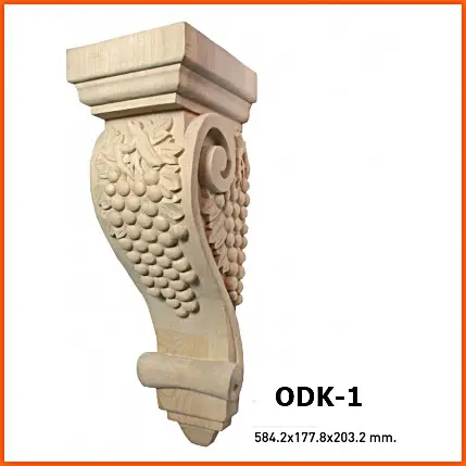 ODK-1 Adana Ahşap Oymalı Dekoratif Köşe İmalatı